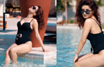 Avneet Kaur gets brutally trolled for her pool video in black monokini, Watch